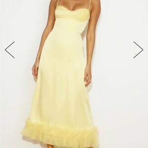 Hello Molly Yellow Midi Dress